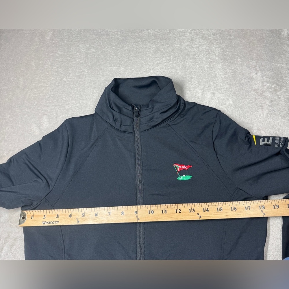 NWT Peter Millar Women’s Company Embroidered Lauren Black Full Zip Jacket Medium - Picture 7 of 14